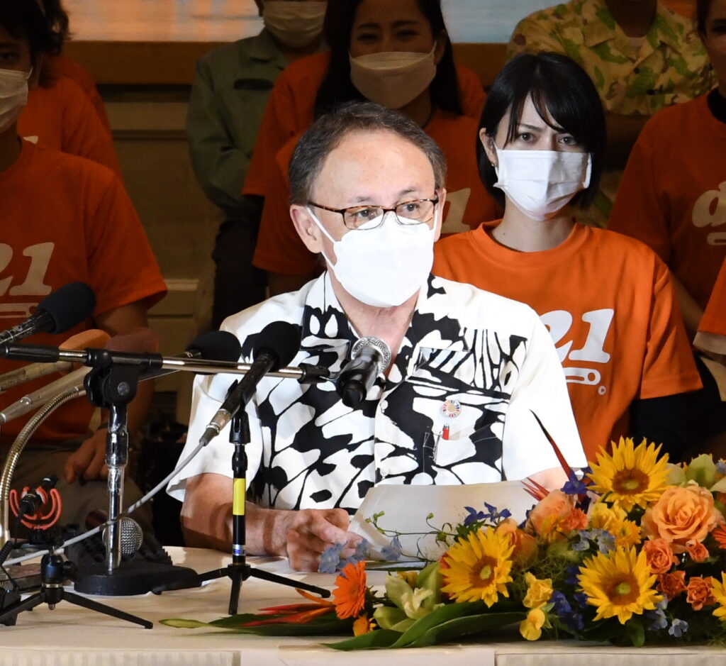 玉城デニー知事が2期目向け出馬表明 辺野古移設は 断固認めない Hub沖縄 つながる沖縄ニュースネット